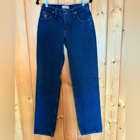 Vintage Twenty X Women’s Slim Fit Boot Cut Jeans- Dark Wash/ Size 7/8 X 34 - Picture 1 of 5